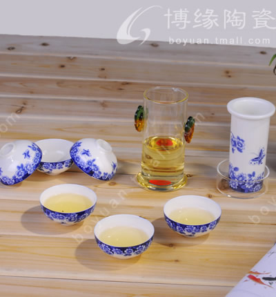 博緣陶瓷泡茶器紅茶花茶泡茶具蝶戀花泡茶器by642