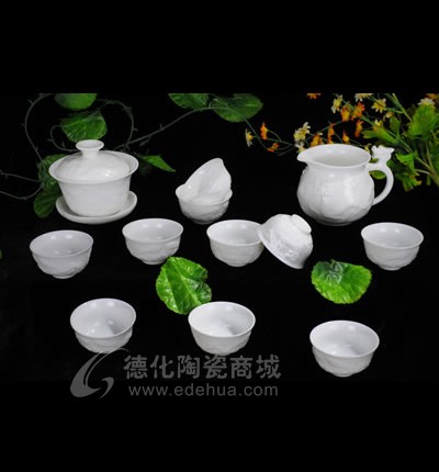 浮雕龍13頭功夫茶具