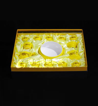 17頭黃金龍工夫茶具
