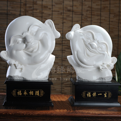 福永相隨·福伴一生家居裝飾工藝禮品過(guò)節(jié)喜慶禮品家居鎮(zhèn)宅客廳電視柜辦公室裝飾擺件佛教用品