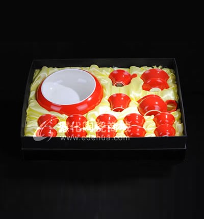 17頭富貴紅工夫茶具