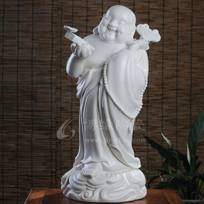 引福歸巢陶瓷彌勒佛家居裝飾工藝禮品過節(jié)喜慶禮品客廳電視柜玄關辦公室裝飾擺件商務開業(yè)禮品