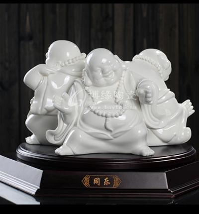 同樂陶瓷彌勒佛家居裝飾工藝禮品過節(jié)喜慶禮品客廳電視柜辦公室裝飾擺件商務開業(yè)禮品