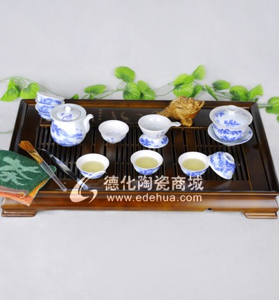 世外桃源韻香介杯12入富貴有余茶盤組