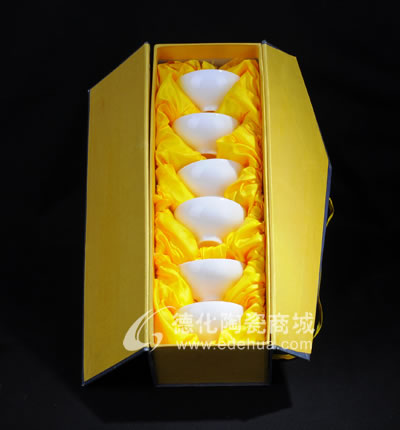 象牙白小碗杯套組/德化陶瓷/陶瓷茶碗/茶具