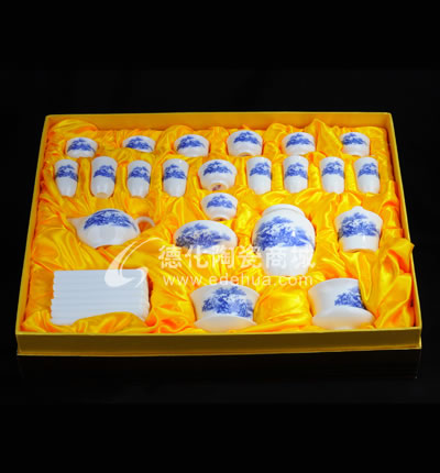30頭蘭童子茶具/德化陶瓷/功夫茶具/商務(wù)禮品