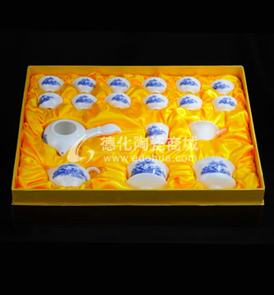 18頭蘭童子茶具/德化陶瓷/功夫茶具/商務(wù)禮品
