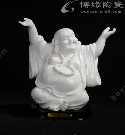 歡歡喜喜笑佛德化白瓷彌勒佛家居辦公工藝擺件商務禮品