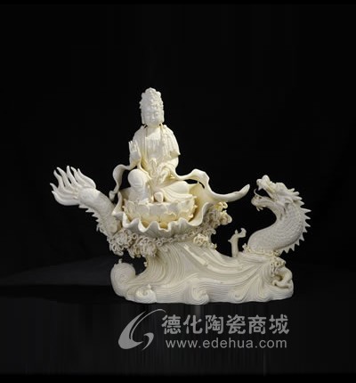 21寸坐龍觀音