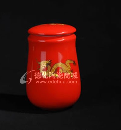 紅金龍茶葉罐