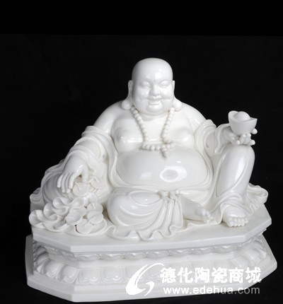 14寸坐古蓮笑佛
