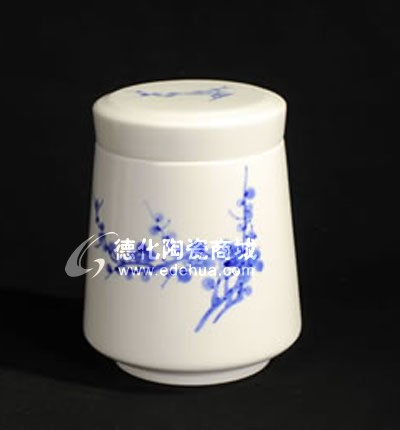 手繪梅花茶葉罐