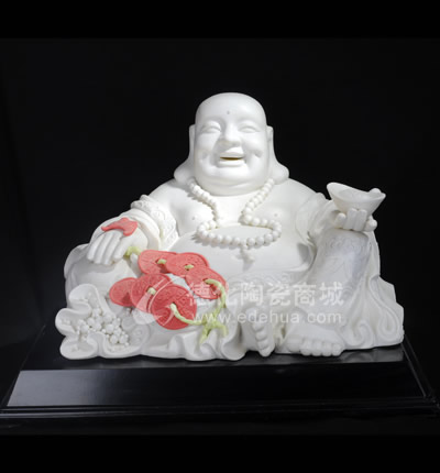 平坐彌勒佛/德化陶瓷/宗教禮品/陶瓷彌勒