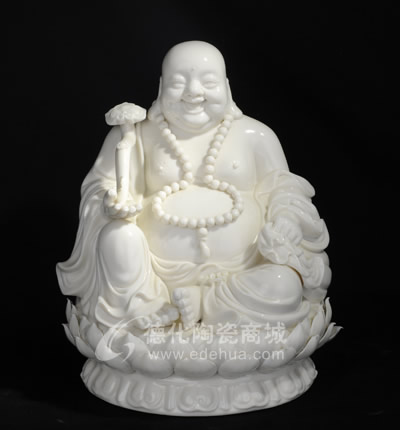 坐蓮彌勒佛/德化陶瓷/陶瓷彌勒/宗教禮品