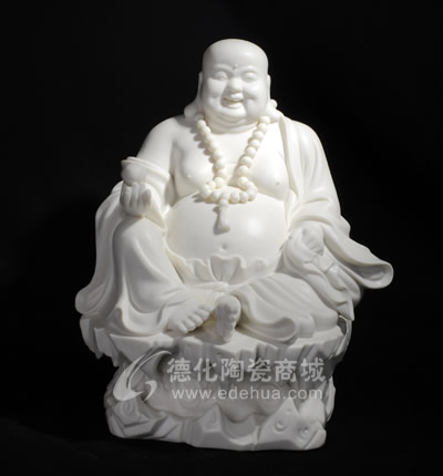 坐石巖彌勒佛/德化陶瓷/陶瓷彌勒/宗教禮品