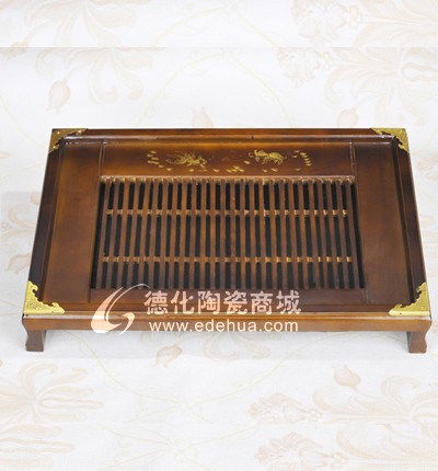 年年有余木制茶盤/高檔茶盤/茶具套裝/木制茶具