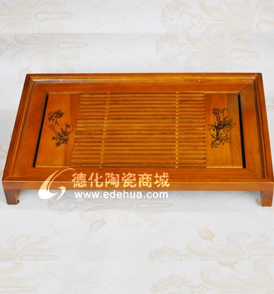 梅竹木制茶盤/高檔茶盤/茶具套裝/木制茶具