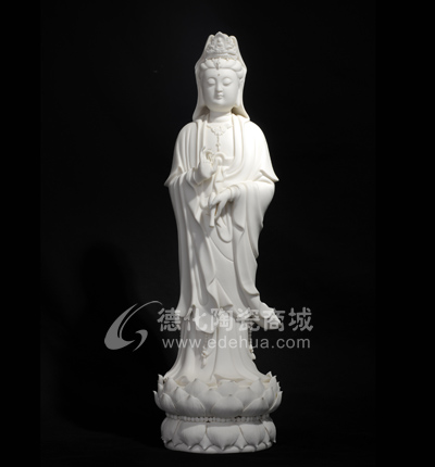 18寸觀音/德化陶瓷/陶瓷觀音/宗教禮品/居家擺件