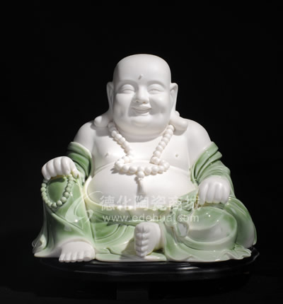 平地彌勒佛/德化陶瓷/陶瓷彌勒/宗教禮品