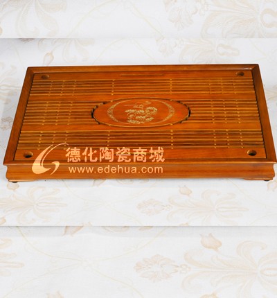 松鶴木制茶盤/高檔茶盤/茶具套裝/木制茶具