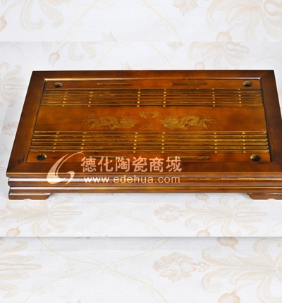 雙龍木制茶盤/高檔茶盤/茶具套裝/木制茶具