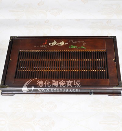 松鶴木制茶盤/高檔茶盤/茶具套裝/木制茶具