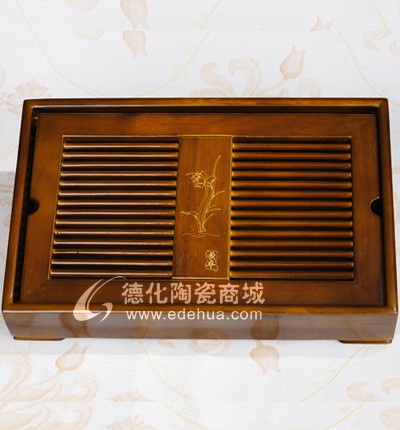 蘭花木制茶盤/高檔茶盤/茶具套裝/木制茶具