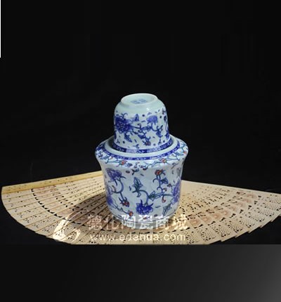 青花溫酒壺