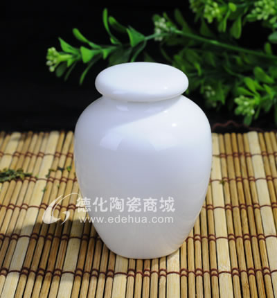 象牙白2#茶葉罐/德化陶瓷/茶葉罐/茶具