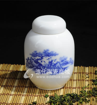 蘭童子2#天球茶葉罐/德化陶瓷/茶葉罐/茶具