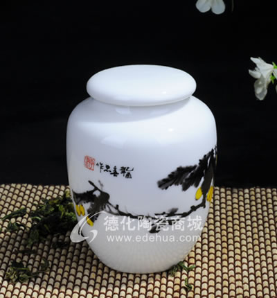 枇杷2#茶葉罐/德化陶瓷/茶葉罐/茶具