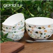 花季骨瓷餐碗套裝