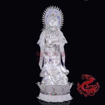 花絲觀音站像