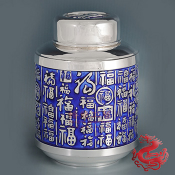 百福琺瑯茶葉筒