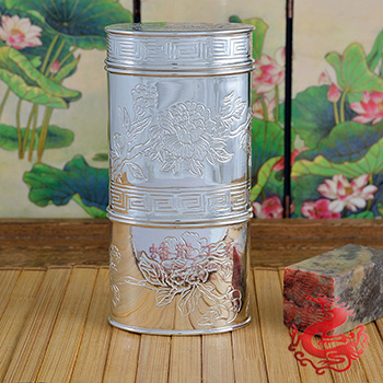 蝶戀花雙層茶葉筒