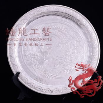 鳳穿牡丹盤