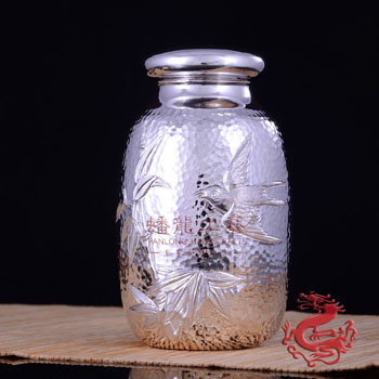 竹燕錘紋茶葉筒