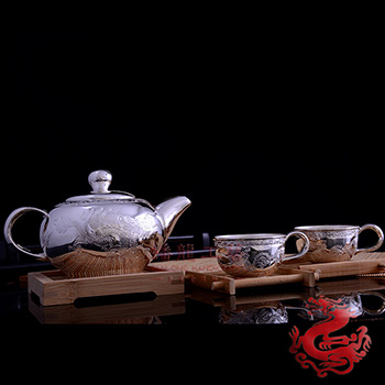 二龍戲珠茶具(一壺4杯)