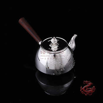 松鶴千年壽木柄泡茶壺