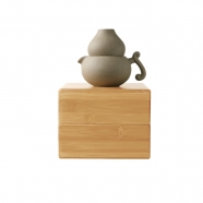 白石葫芦(一壶一杯茶具)-陶艺版