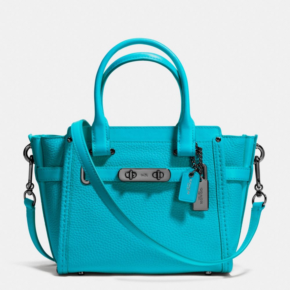 粒面皮革COACHSWAGGER21CARRYALL手提包
