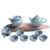 哥窑瓷器雍华贵妃高档开片釉陶瓷功夫茶具套装茶壶茶杯