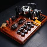西施紫砂功夫茶具套裝配花梨驛路梅花茶盤帶四合一快速電路爐