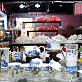 新款景德鎮(zhèn)青花瓷茶具紅茶茶具陶瓷功夫茶具套裝荷塘月色精品茶具