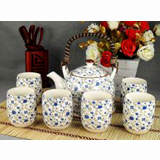 7頭蘭碎花提梁茶具
