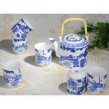 7頭童戲圖僑壺茶具