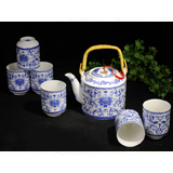 7頭牡丹橋壺茶具