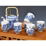 7頭雪景橋壺茶具