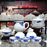 新品景德镇青花瓷陶瓷茶具 办公茶具 陶瓷功夫茶具