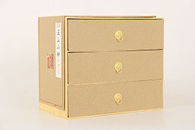 一斤正山小種云山抽屜簡易盒(金)